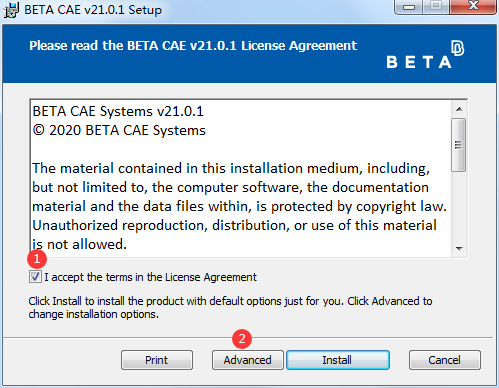 BETA CAE Systems 21安装教程