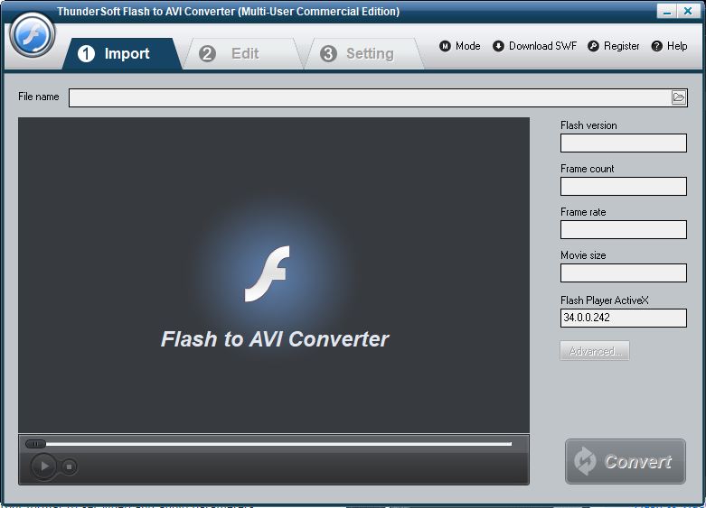 ThunderSoft Flash to AVI Converter(Flash转AVI软件) v4.9.0 破解版插图