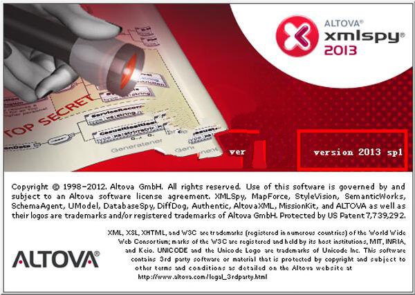 Altova XMLSpy 2013简体中文破解版 附安装教程