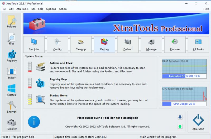系统优化工具XtraTools Pro v22.3.1 32/64 专业破解版 附激活教程插图
