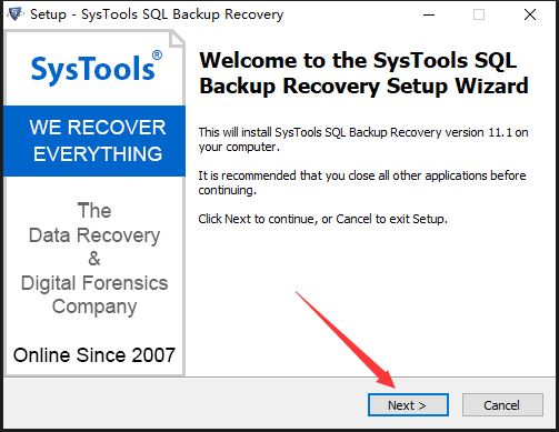 SysTools SQL Backup Recovery v11.1 免费破解版 附激活教程插图1