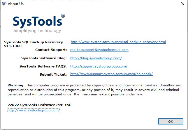 SysTools SQL Backup Recovery v11.1 免费破解版 附激活教程插图11