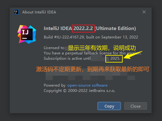 IntelliJ IDEA 2022.2.2永久破解激活教程-1