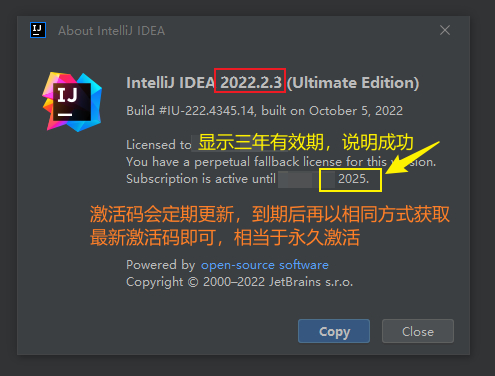 IntelliJ IDEA 2022.2.3永久破解激活教程-1