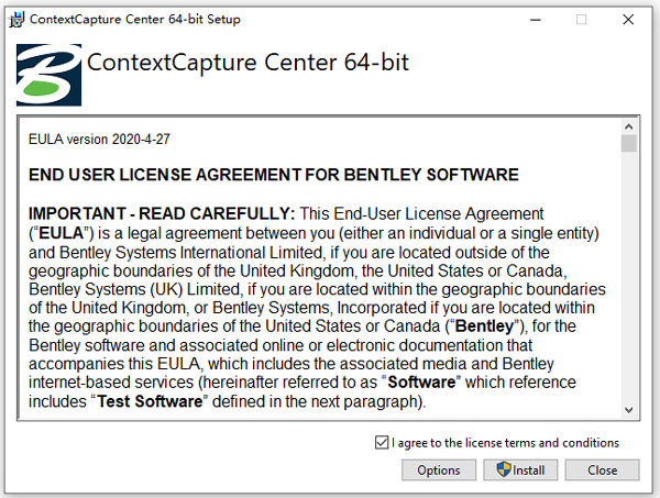 bentley contextcapture center v10.18.00.232完美破解版下载+补丁+安装教程-3