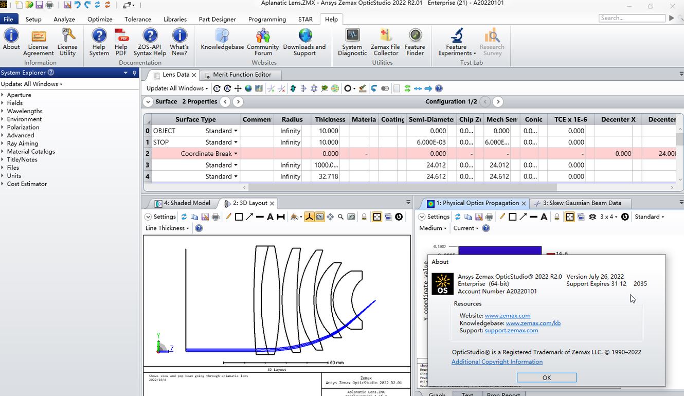 光学设计软件ANSYS Zemax OpticStudio 2023 R2.00 免费激活版(附替换补丁+教程)-1