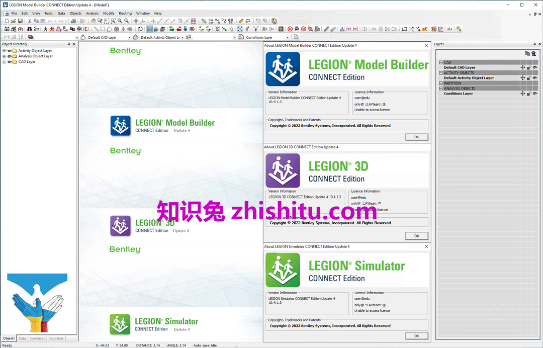 Bentley LEGION ModelBuilder / Simulator CONNECT Edition Update 4 (10.04.01.03) x64免费下载-1