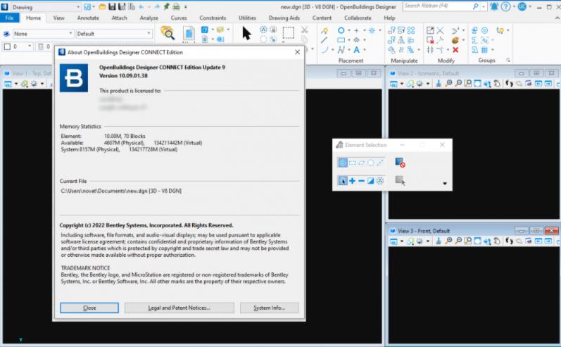 Bentley OpenBuildings Designer Connect update9.2 build 10.09.02免费版下载(含补丁)-1